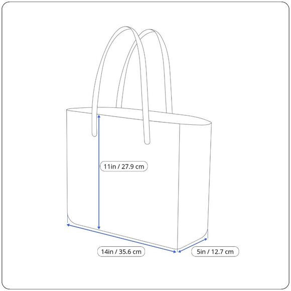 Calvin Klein Black Faux Leather With Gold Chain Detail & Dual Straps Tote Bag - Picture 14 of 14